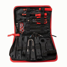 43pcs Trim Removal Tool Auto Push Pin Bumper Retainer Clip Set Fastener Terminal Remover Tool Adhesive Cable Clips Pry Kit