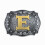Casual Western Denim Letter E Belt Buckle With Cloud Roll Edging 1