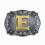 Casual Western Denim Letter E Belt Buckle With Cloud Roll Edging 3