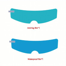 2pcs Universal Motorcycle Helmet PET Rainproof Film Anti Fog Film Full Frame Compatible With Most Motor Accessories