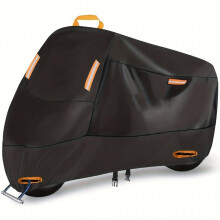 Motorcycle Cover All Season Universal Weather Waterproof Sun Outdoor Protection Durable Night Reflective With Lock Holes