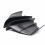 Motorcycle Universal Fixed Wing Carbon Fiber matte Aerodynamic Aileron Modified Rear Wing 2
