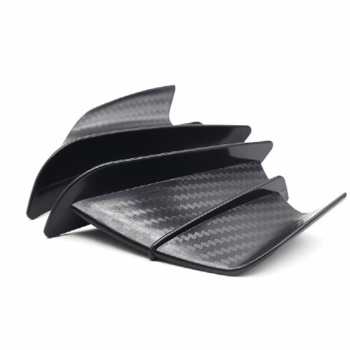 Motorcycle Universal Fixed Wing Carbon Fiber matte Aerodynamic Aileron Modified Rear Wing 1
