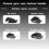 Motorcycle Universal Fixed Wing Carbon Fiber matte Aerodynamic Aileron Modified Rear Wing 6