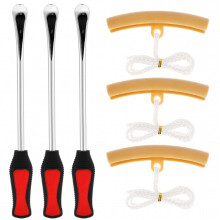 3Pcs Motorcycle Tyre Repair Tool Spoon Set 14 5 Inch Tire Levers Spoon Heavy Duty Motorcycle Tire Irons Tool Kit With Non slip Handle Motorbike