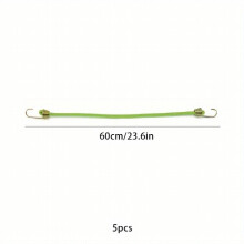 5pcs set 24 40in Luggage Rope Bungee Cords Assorted Lengths Strong Elastic Luggage Straps With Hooks For Camping Bike Van Cover Fastening Luggage