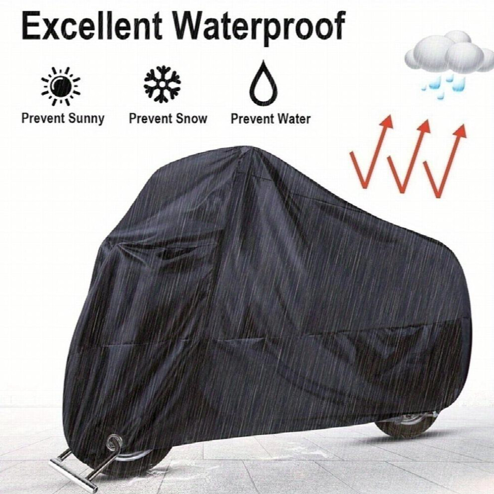 Oxford Cloth Motorcycle Cover All Season Universal Weather Waterproof Sun Outdoor Protection 885677494310