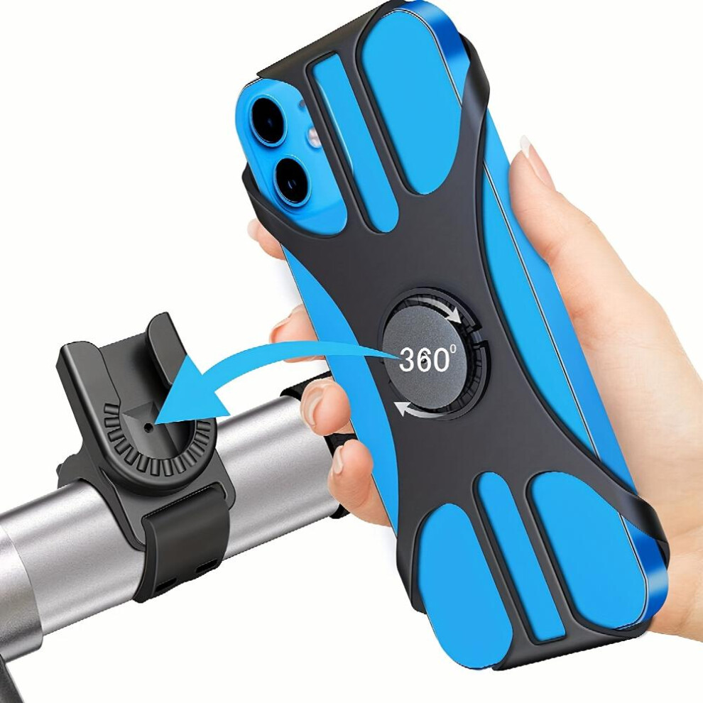 Detachable Bike Phone Holder Silicone Phone Holder Bicycle Motorcycle Phone Mount 360 Rotatable Adjustable Bike Phone Mount For 10 17 02Cmsmartphones 885677494426