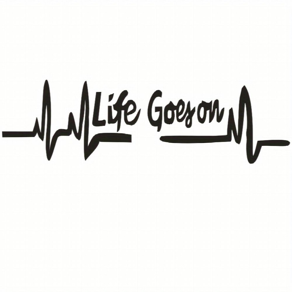Life Goes On Life Goes On Car Motorcycle Rv Truck Off Road Vehicle Window Laptop Universal Decal Sticker Add Vitality To Your Life 885677494648