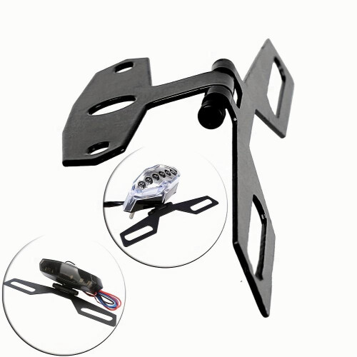 Motorcycle Accessories Retrofit Universal Tail Light Fixed Folding Plate Bracket 1