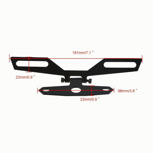 Motorcycle Accessories Retrofit Universal Tail Light Fixed Folding Plate Bracket 2