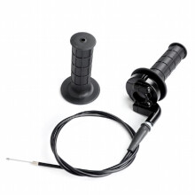 1 Set 7 8 Motorcycle Throttle Grip Twist Hand Grip With Throttle Cable Handle Bar Grips For Motorized Bicycle Push Bike 22mm