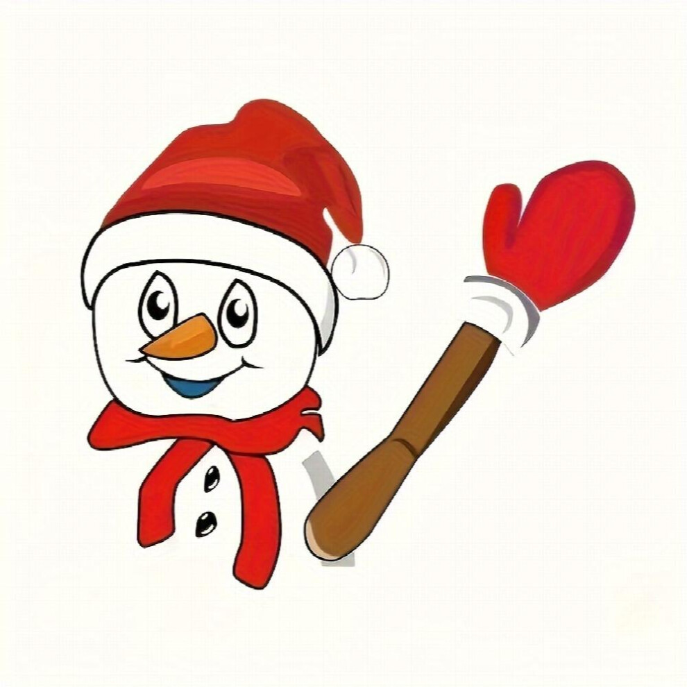 Christmas Wiper Car Sticker Santa Claus Waving Windshield Wiper Creative Windscreen Wiper Sticker For Cars Christmas Decoration 885677496581