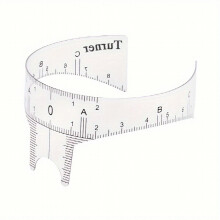 Reusable Eyebrow Ruler for Precise Eyebrow Shaping and Includes Nose Positioning and Micro Blade Measurement