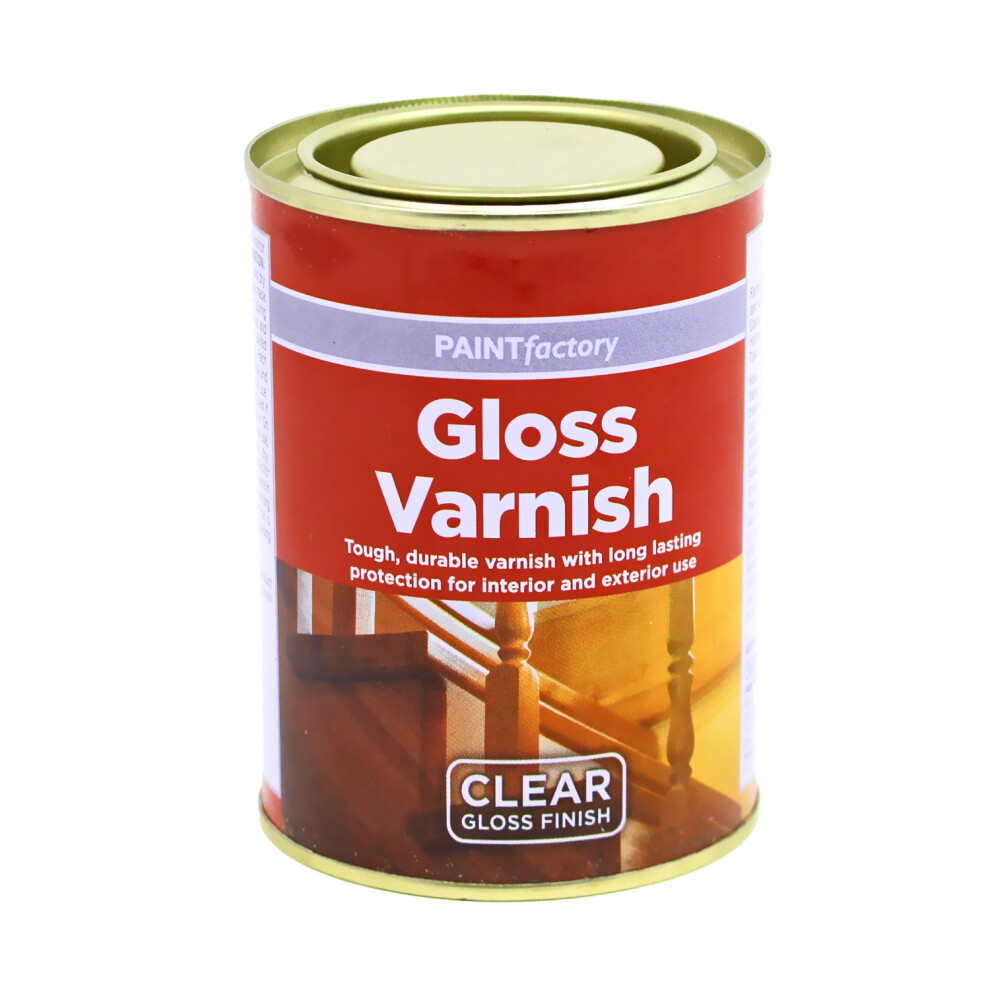 Paint Factory 300ml Varnish Clear Gloss Finish Interior/Exterior Protection