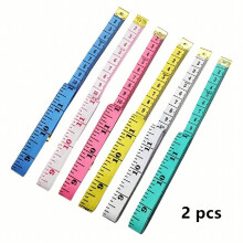 2pcs Soft Measuring Tape For Body Measure Body Waist Tailor Sewing Craft Cloth Fabric Measurement Digital Tape Mini Collectible Pocket Measuring Tape