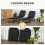 Outsunny Outsunny Folding Sun Loungers Set of 2 with Adjustable Backrest, Black 3