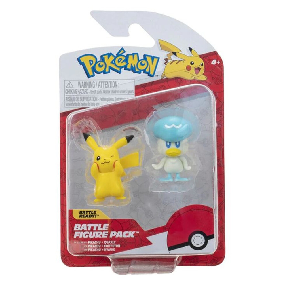 Battle Figure 2 Pack: Quaxly & Pikachu