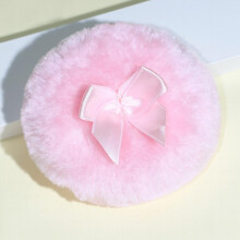 Large Powder Puff Soft Fluffy Beauty Sponge With Bow For Face And Body Infants And Adults