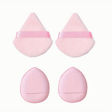 4 12 Pieces Powder Puffs Triangle Cosmetic Powder Puff And Mini Powder Puff With Finger Holder Strap Portable Reusable Soft Plush Powder Sponge Makeup