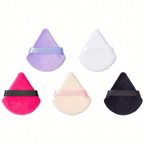 5PCS Powder Puff Powder Fan shaped Fixed Makeup All Fit