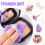 5PCS Powder Puff Powder Fan shaped Fixed Makeup All Fit 3