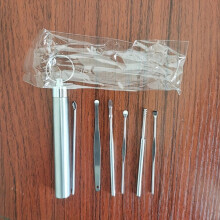 6Pcs set Stainless Steel Ear Wax Remover Tool Earwax Collector Spiral Turn Ear Pick Earpick Ear Cleaner Spoon Ear Cleaning Tool Set
