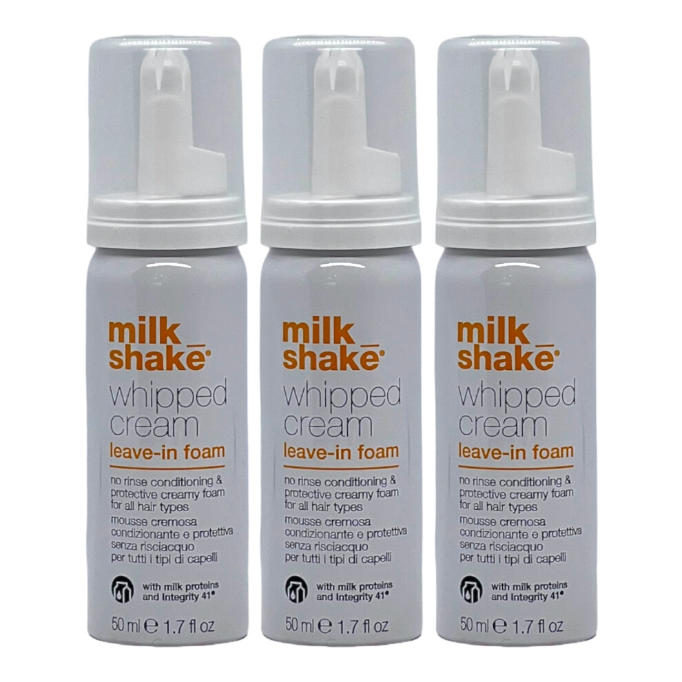 Milk Shake Whipped Cream Leave-in Foam 1.7 Oz (Pack of 3)