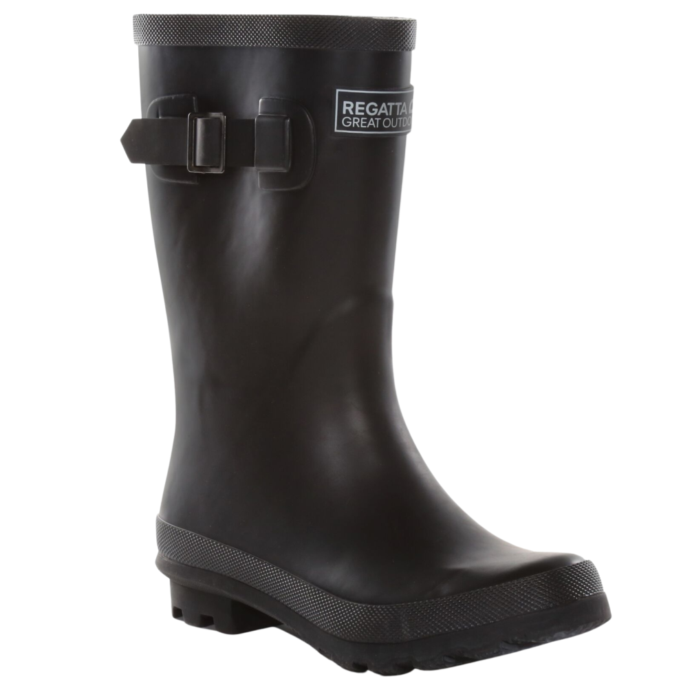 (11K UK, Black) Regatta Kids Fairweather Outdoor Wellington Boots Rain Boots Wellies