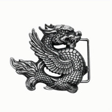 1PC Retro Chinese Fly Dragon Belt Buckle Pterosaur Eagle Wing Pewter Finish Homemade Western Cowboy Jeans Accessories