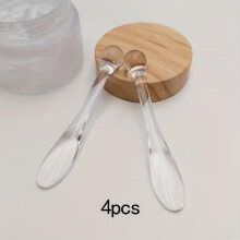 4Pcs Clear Eye Cream Massage Sticks Face Cream Spoon Promote Absorption Fatigue Relief Multifunctional Wand For DIY Cosmetic Tool