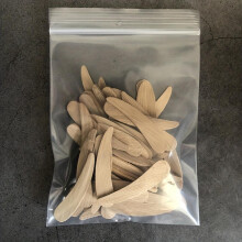 50pcs Bamboo Cosmetic Spatula Small Cosmetic Scoop Spoon Wooden Bamboo Mini Facial Cosmetic Cream Spatula