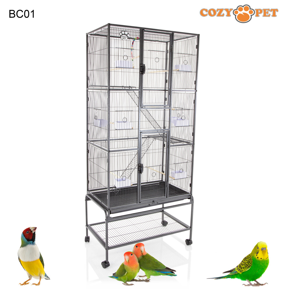 Bird Cage by Cozy Pet Budgie Finch Parrot NEW Large 175cm High with Stand BC01