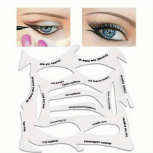Eyeliner Eyebrow Stencils Stickers Set Quick Makeup Stencils Smokey Eye Stencil With Eyebrows Shape Sticker And Eyeliner Stencil Reusable For Women Ey