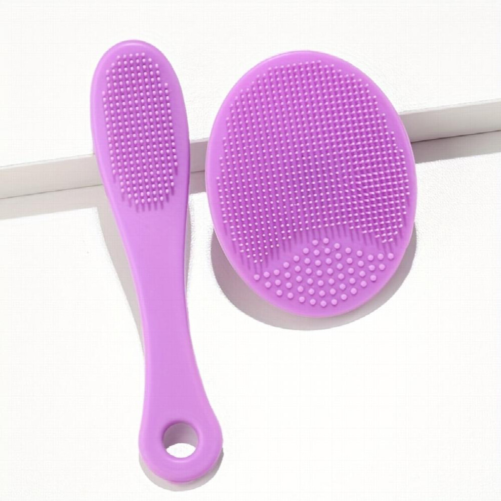 Facial Cleansing Brush Head Removal Brush Makeup Facial Skin Remover Suit Purple Rose Red Green Orange