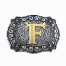Letter F Pattern Belt Buckle Western Cowboy Belt Buckle Belts Accessories For Men