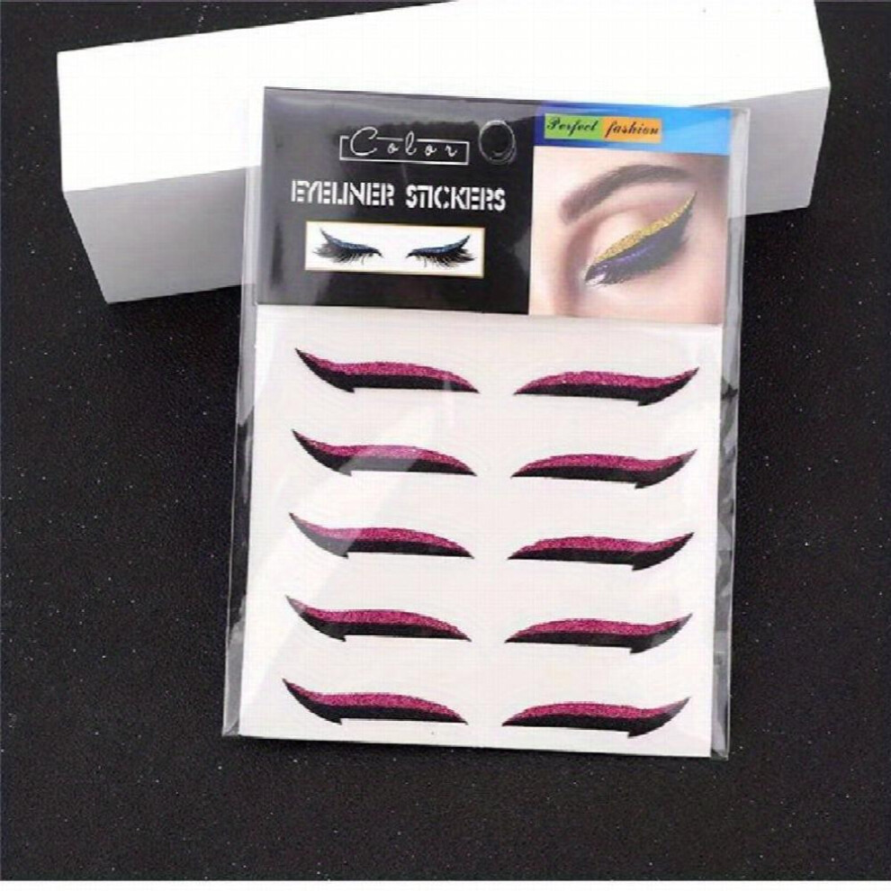 Glitter Eyeliner Stickers Instant Eyeliner Stickers Self adhesive Eye Line Strip Sticker Eye Makeup Tool Eyeliner Stickers For Eyes Dress Up
