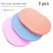3pcs Facial Cleansing Sponges Easy To Dry By Wind Makeup Puffs Clean Face Cotton PVA Thick Thin Makeup Removal Tools Random