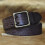 Mens Full Grain Leather Double Prong Belt 5