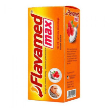 Flavamed Max, raspberry flavor syrup for cough, 100ml