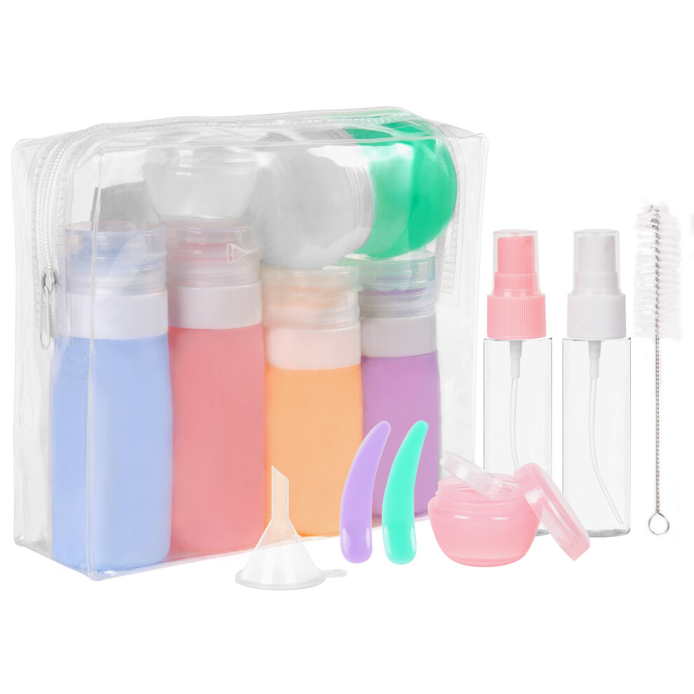 16 Pack Travel Bottle Set for Toiletries Leak Proof Bottles