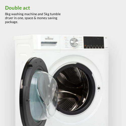 Willow Appliances Willow WWD8514WH 8kg 1400 Spin Washer-Dryer, White 2
