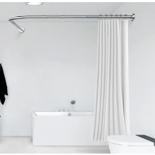 Croydex Chrome Modular Rod 4 Way To fit Circle Or Oval Bath Shower Curtain Rail