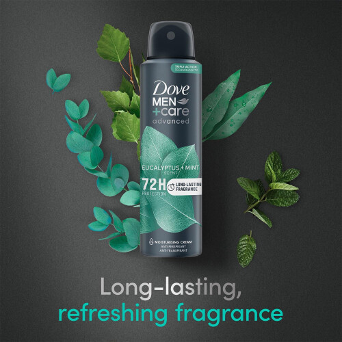 Dove Dove Men+Care Advanced AP Deodorant Spray Eucalyptus + Mint, 3x200ml 2