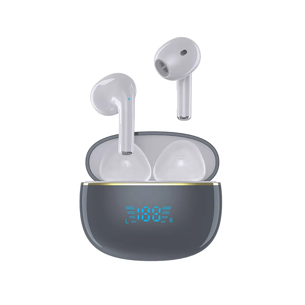 (Grey) 8S Wireless Earphones In-Ear Headphones Bluetooth Earbuds