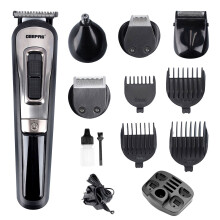 Geepas 11-in-1 Rechargeable Beard Grooming Kit Trimmer Set for Men & Hair Clipper