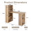 Casart 48"Computer Desk w/ Bookcase Modern Writing Desk w/ 6-tier Storage Shelves 3