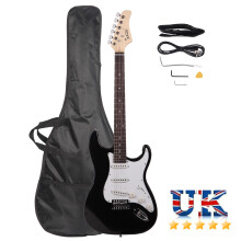 6 String Electric Guitar With Pickguard Cord Wrench Tool Full Set UK