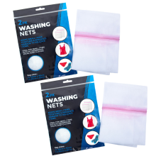 (4 Washing Nets (2 Packs)) Wash Bag for Washing Machine, Washing Nets Zip Up
