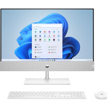HP Pavilion 24-ca2002na 23.8-Inch All-in-One PC, 13th Gen i5, 8GB RAM, 512GB SSD, Full HD - 8B512EA - Refurbished